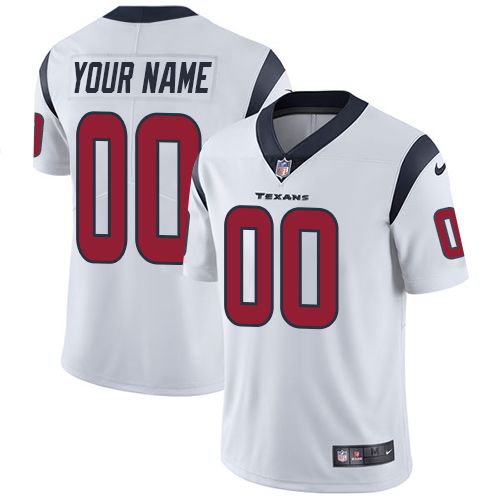 Nike Houston Texans White Men Customized Vapor Untouchable Player Limited Jersey